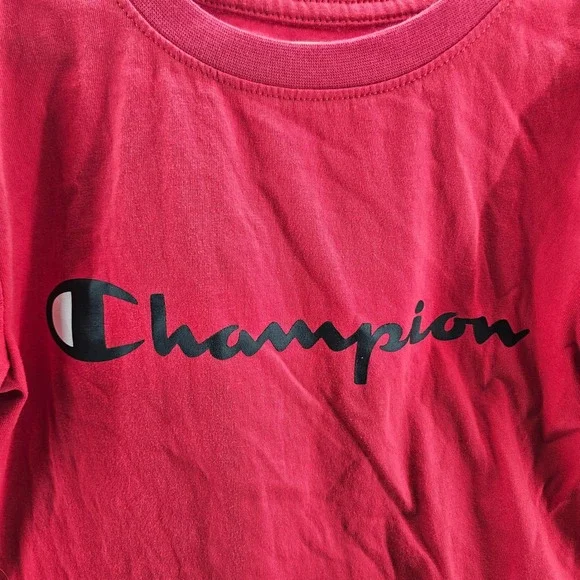 Champion T Shirt Red Authentic Athleticwear Size Youth Small EUC - Picture 2 of 6